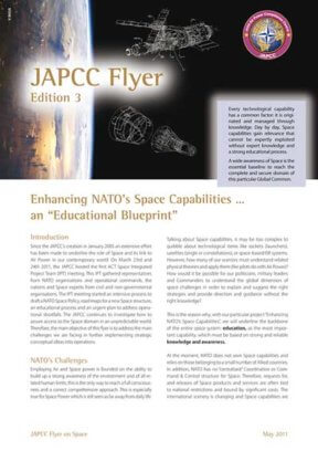 Enhancing NATO’s Space Capabilities … an “Educational Blueprint”